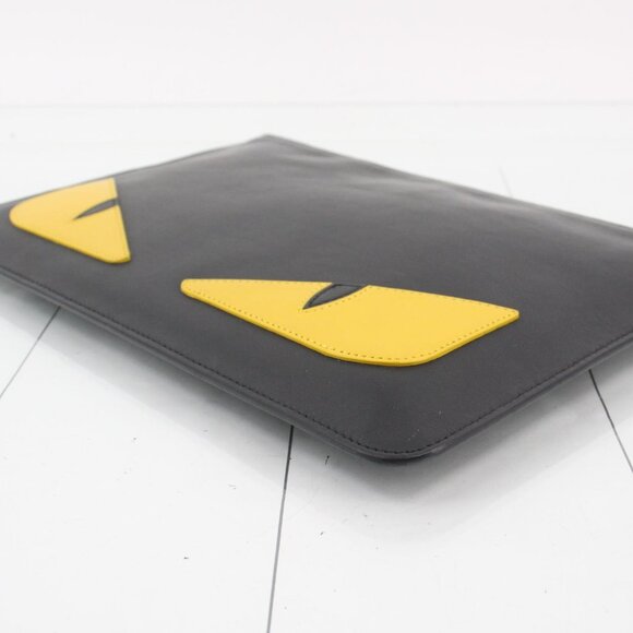 FENDI Monster Eyes Leather Pouch / Clutch - Picture 7 of 12